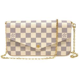 Louis Vuitton Damier Azur Shoulder Bag Clutch Pochette Felicie